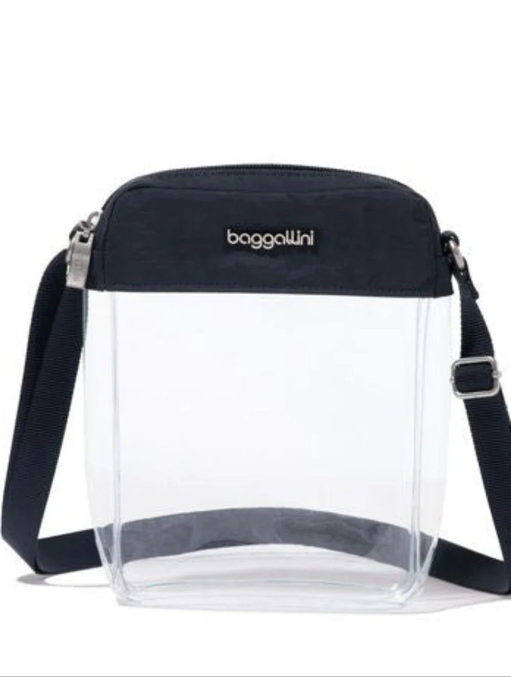 Clear Stadium Explorer Crossbody Bag in Black